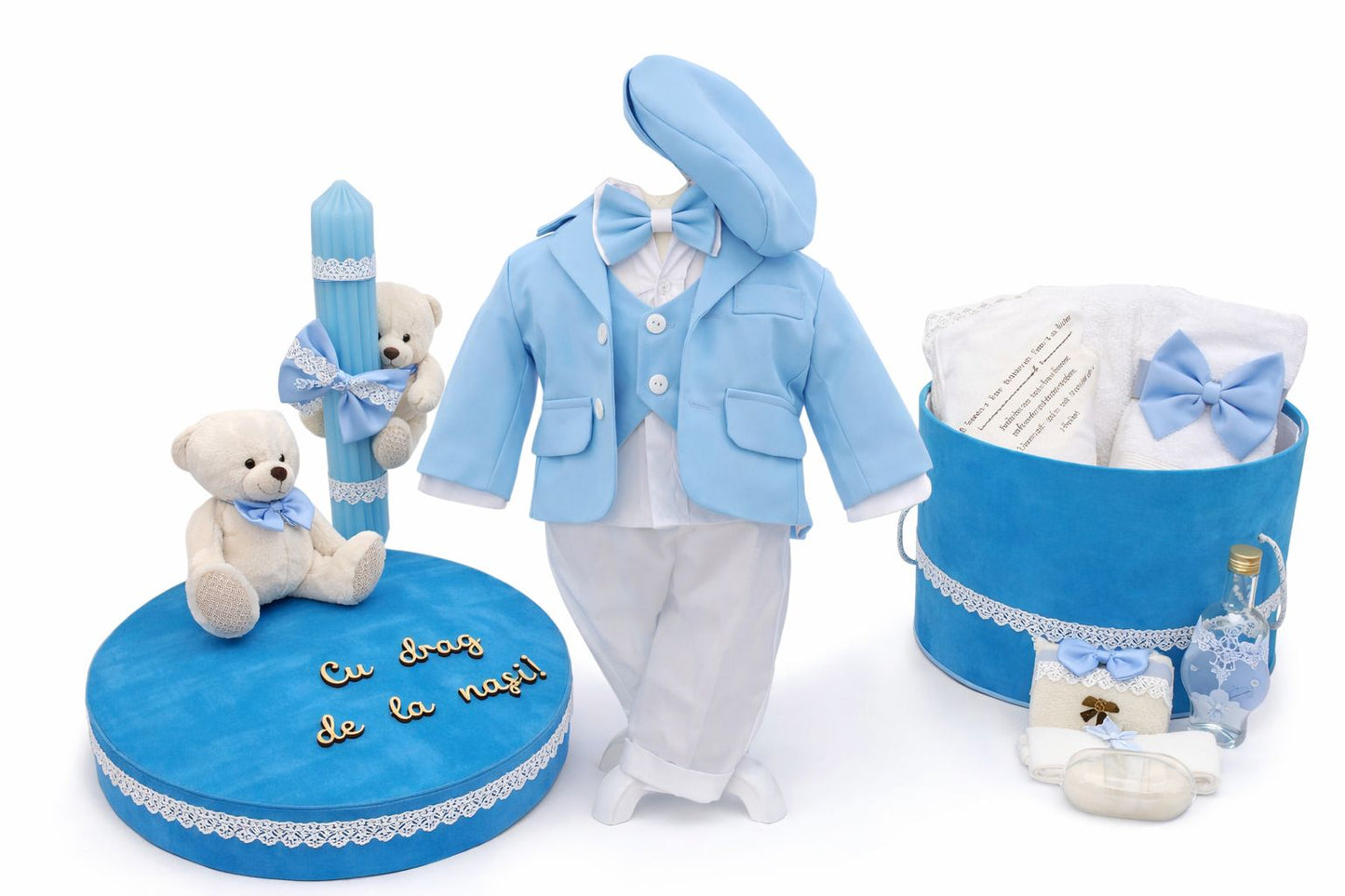 Set trusou urs albastru regal