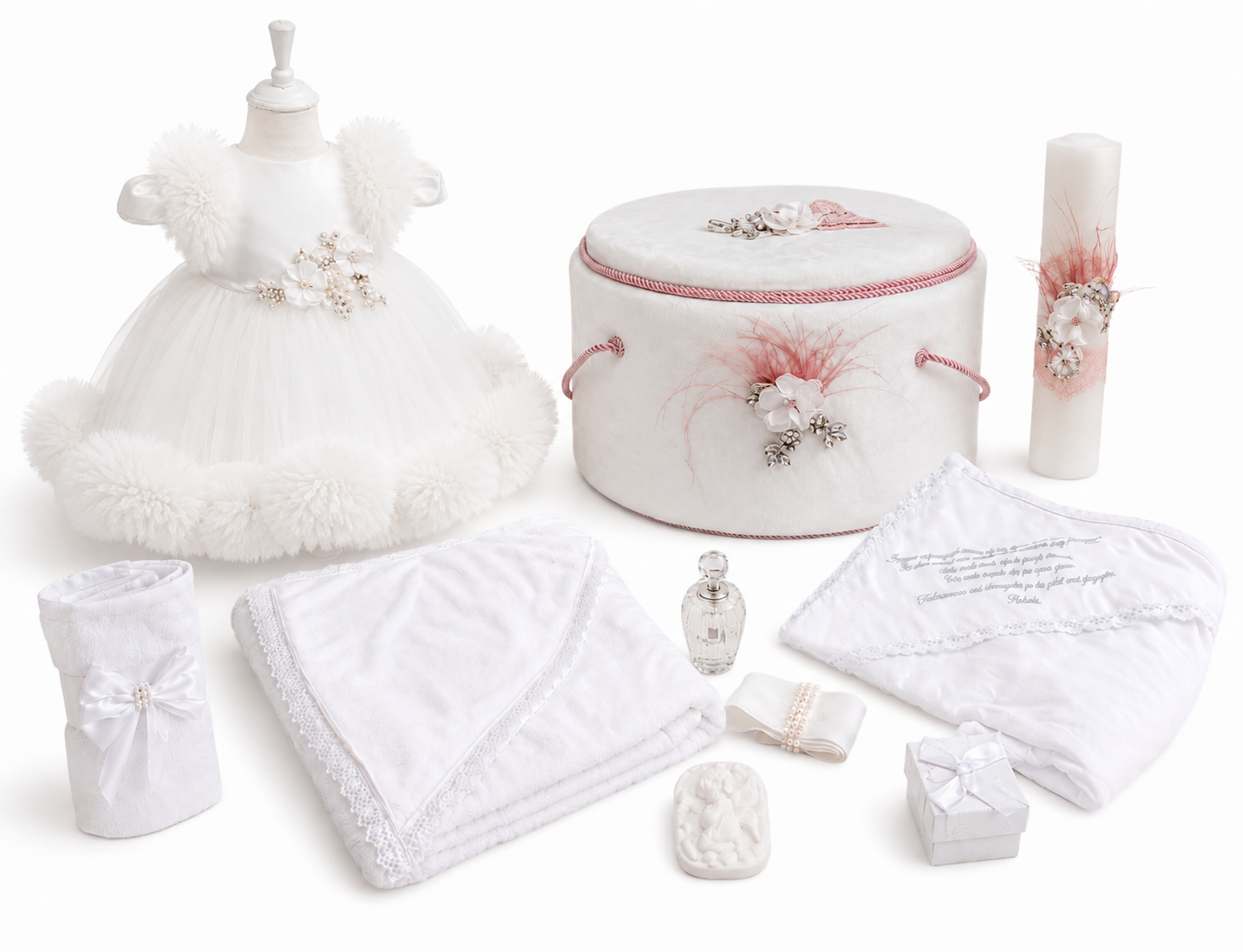 Set botez fetita floricele