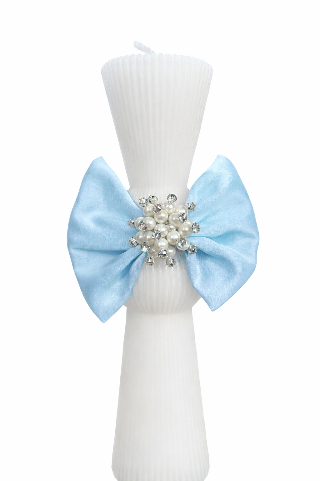 Lumanare clepsidra baby blue