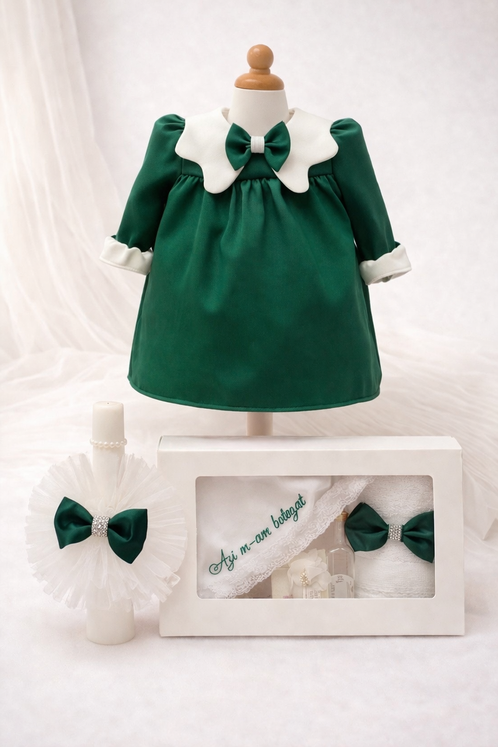 Set botez fetita verde