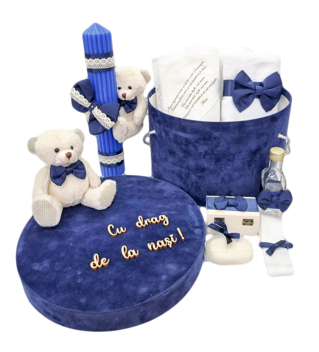 Trusou rotund urs bleumarin