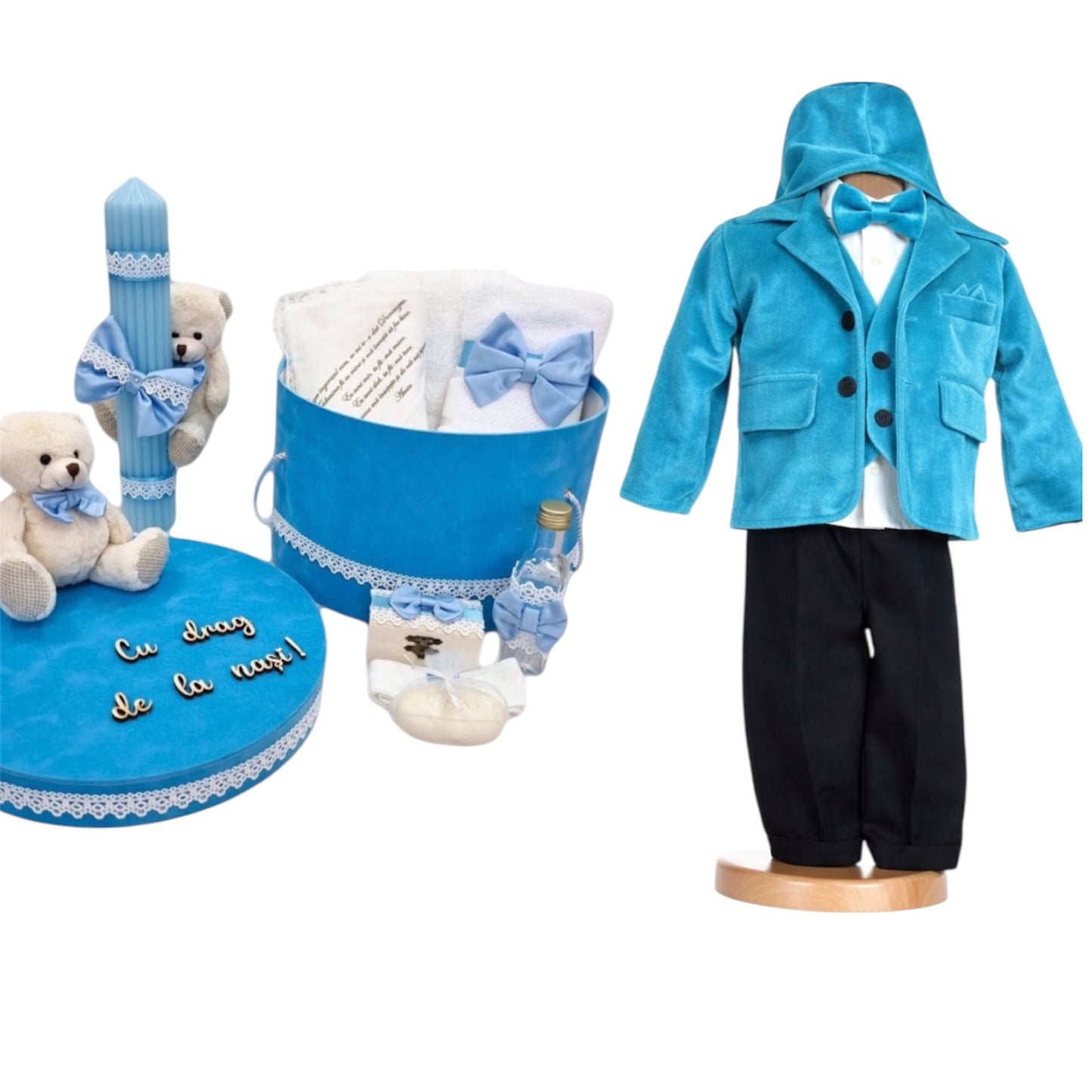 Set trusou urs albastru