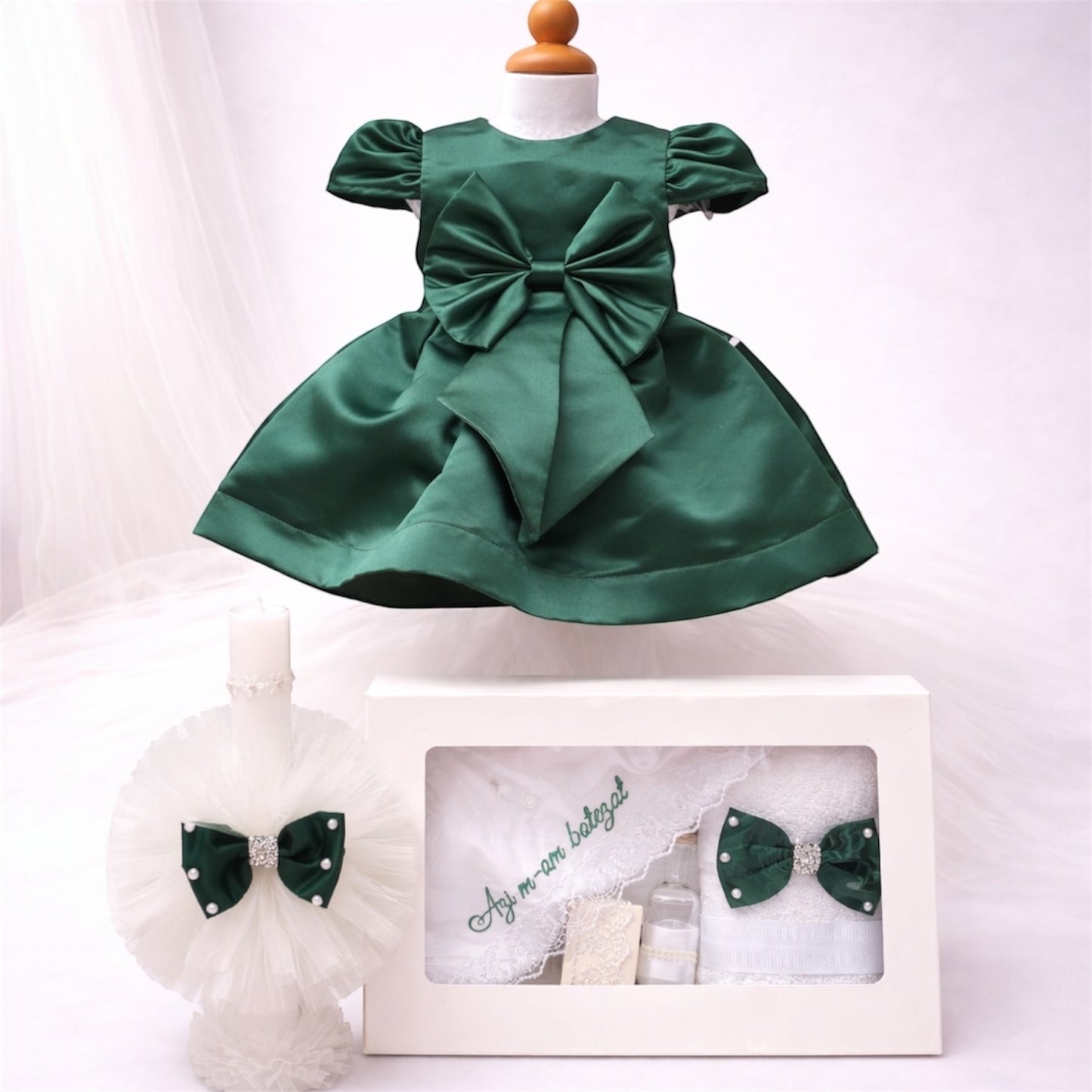 Set botez fetita verde