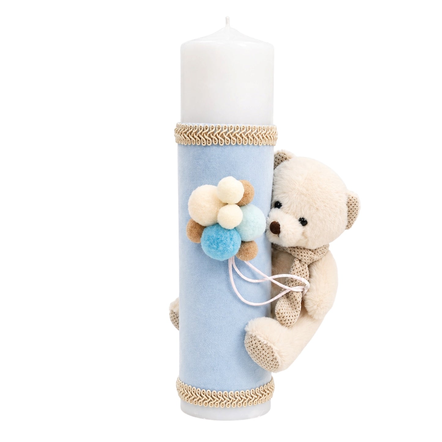 Lumanare urs baby blue