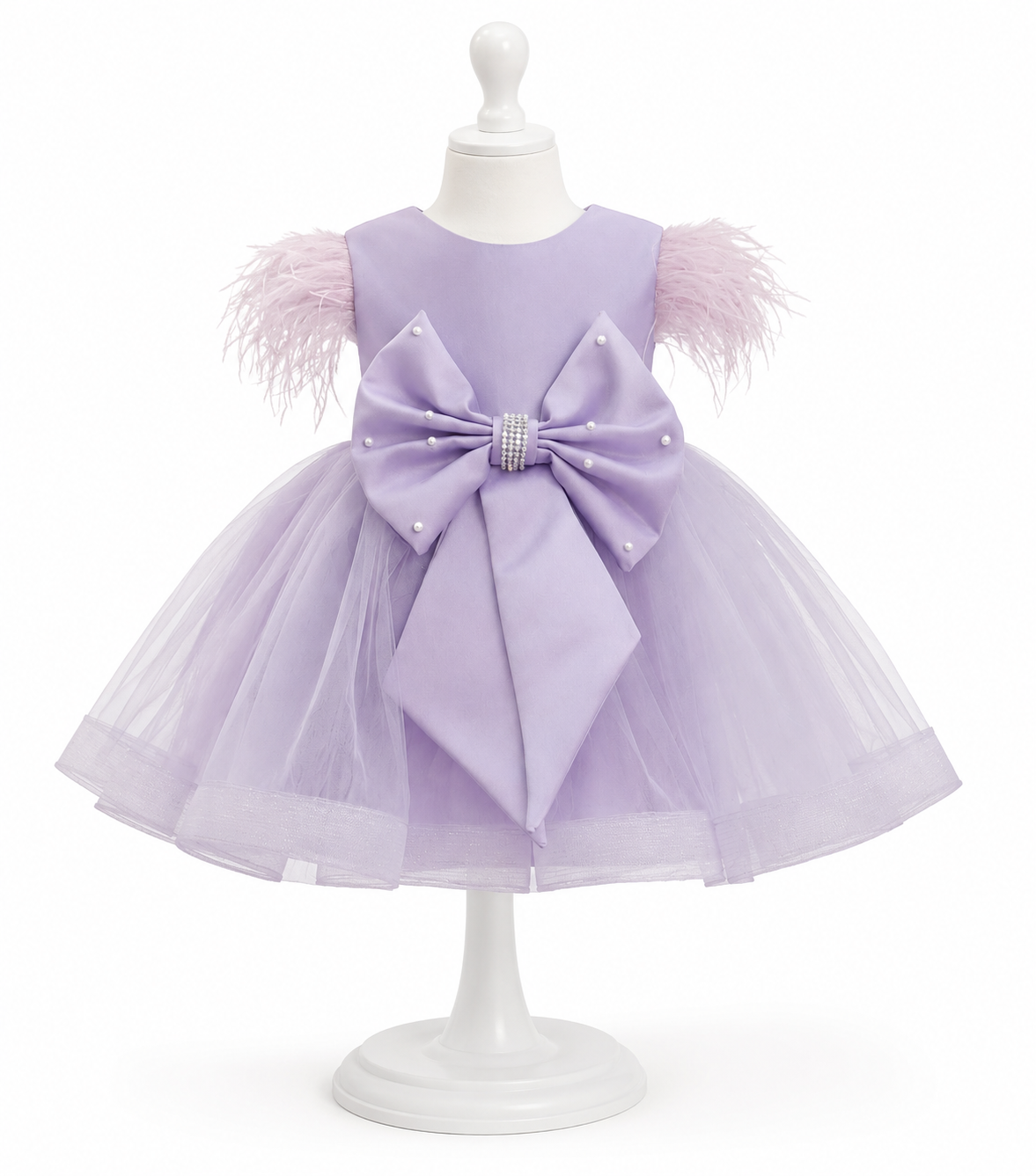 Rochie cu fundita mov