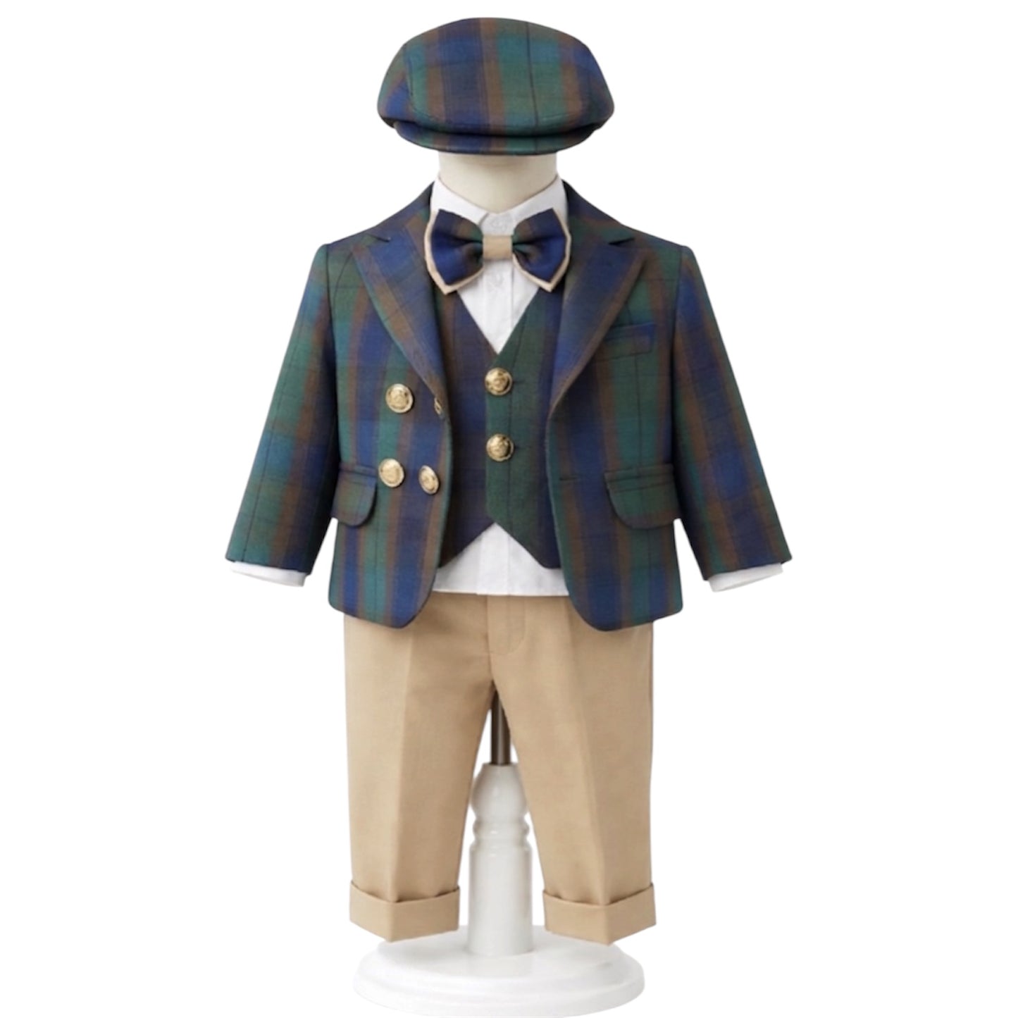 Costum bebe carouri 6 piese