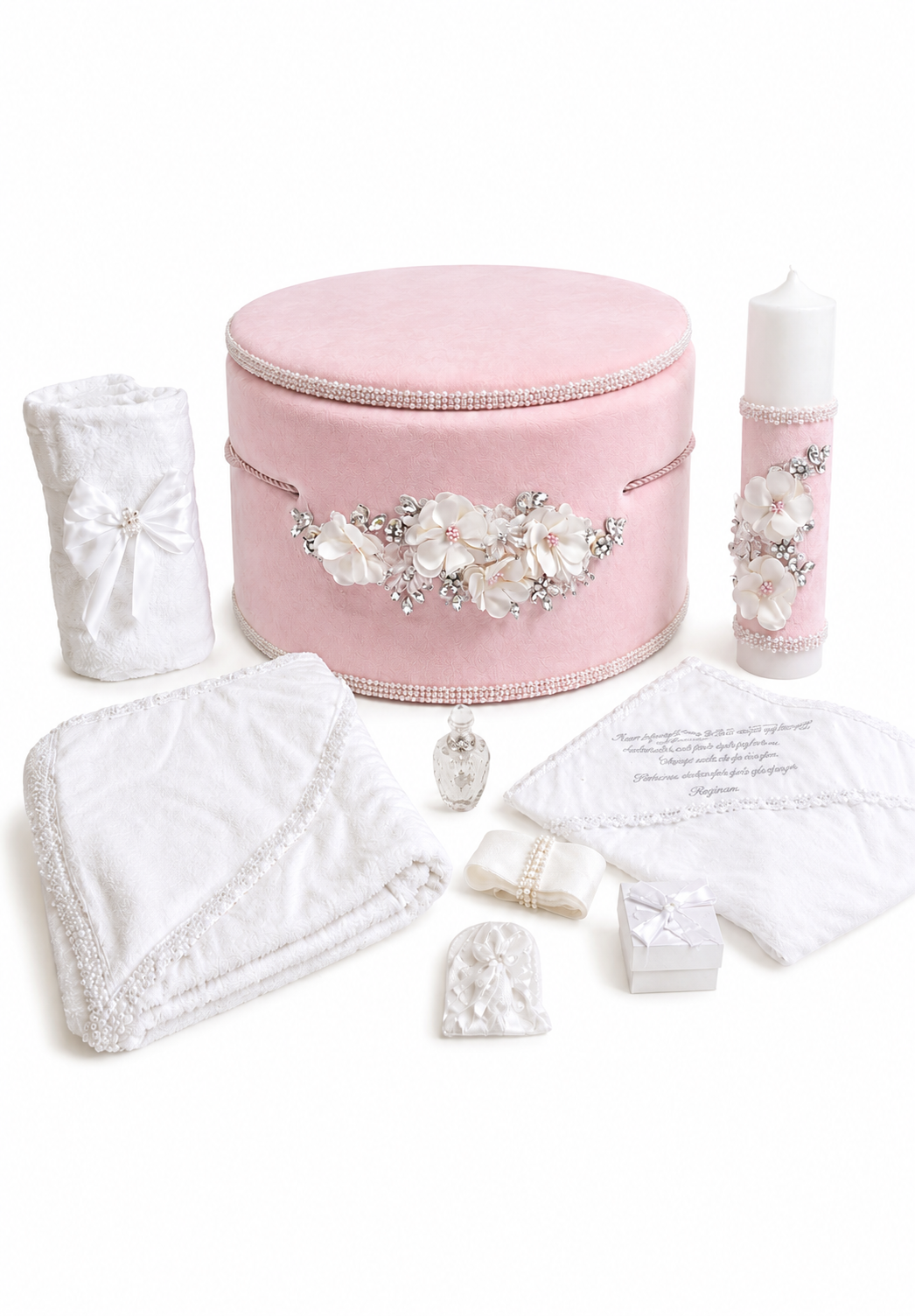 Trusou catifea roz flori