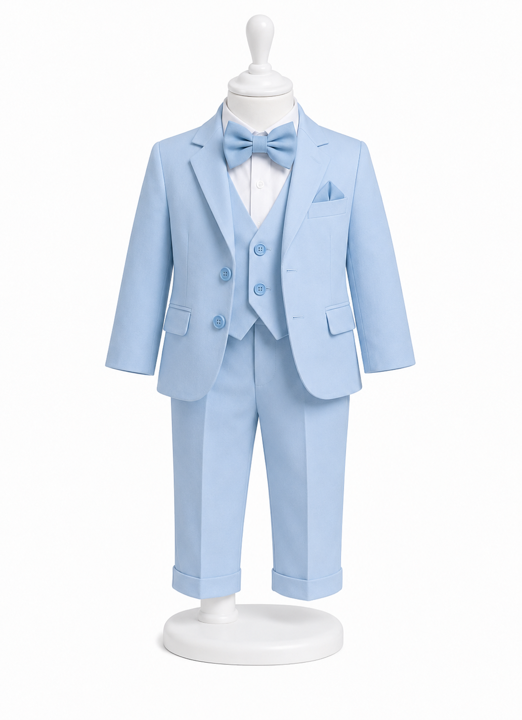 Costum botez baby blue