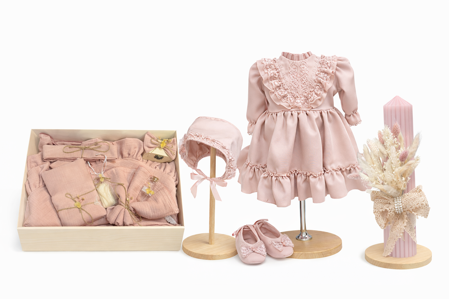 Set botez fata cu muselina