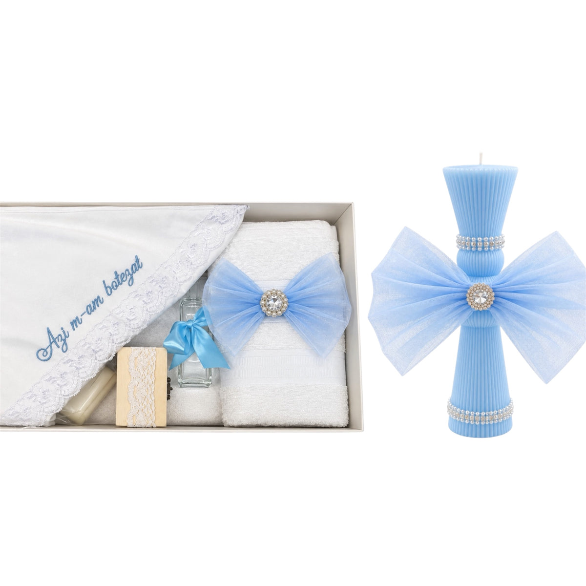 Trusou+ lumanare baby blue