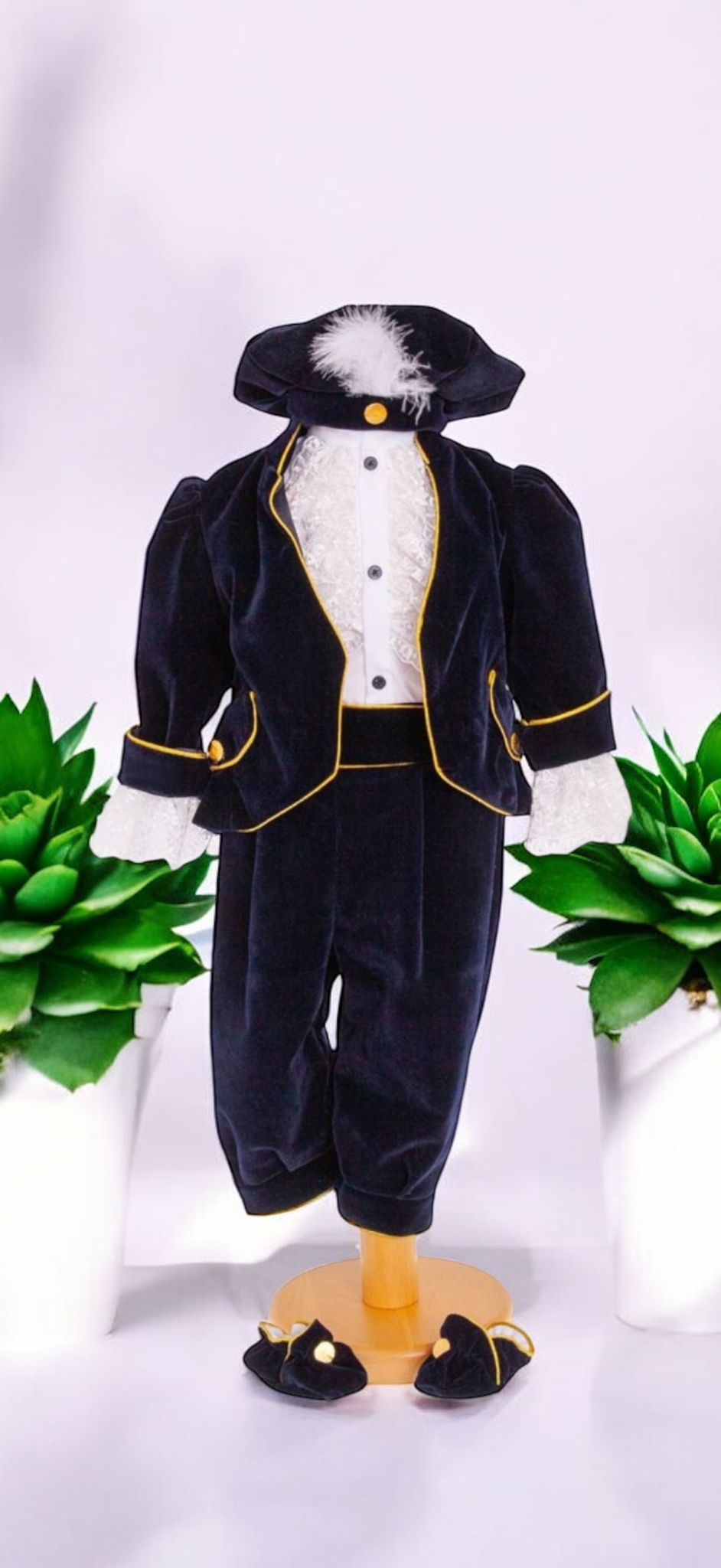 Costum model Prinț Regal albastru inchis