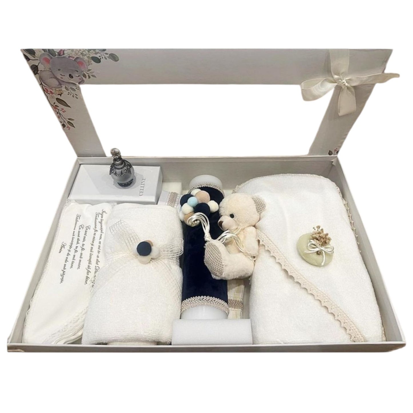 Trusou + lumanare bleumarin