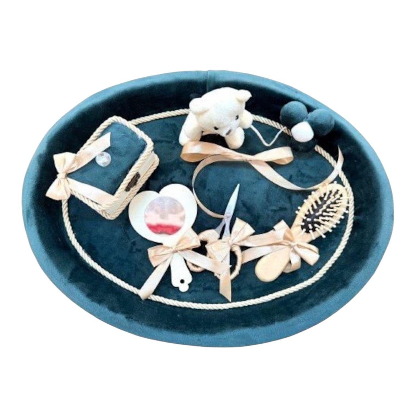 Tavita moț catifea verde