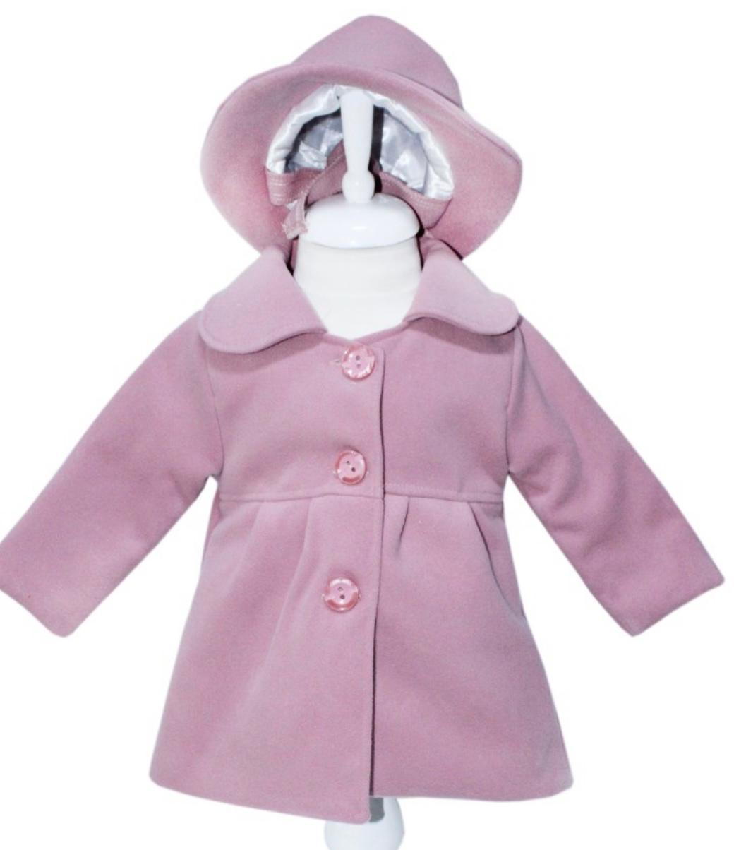 Palton roz pudra