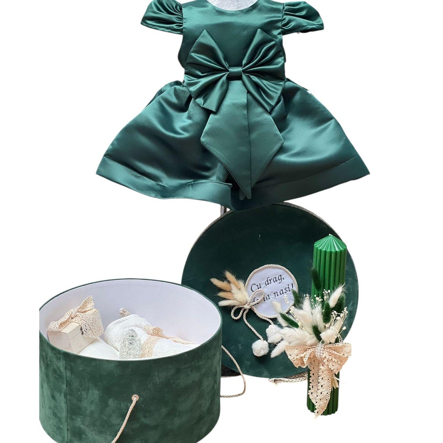 Set botez fetita verde