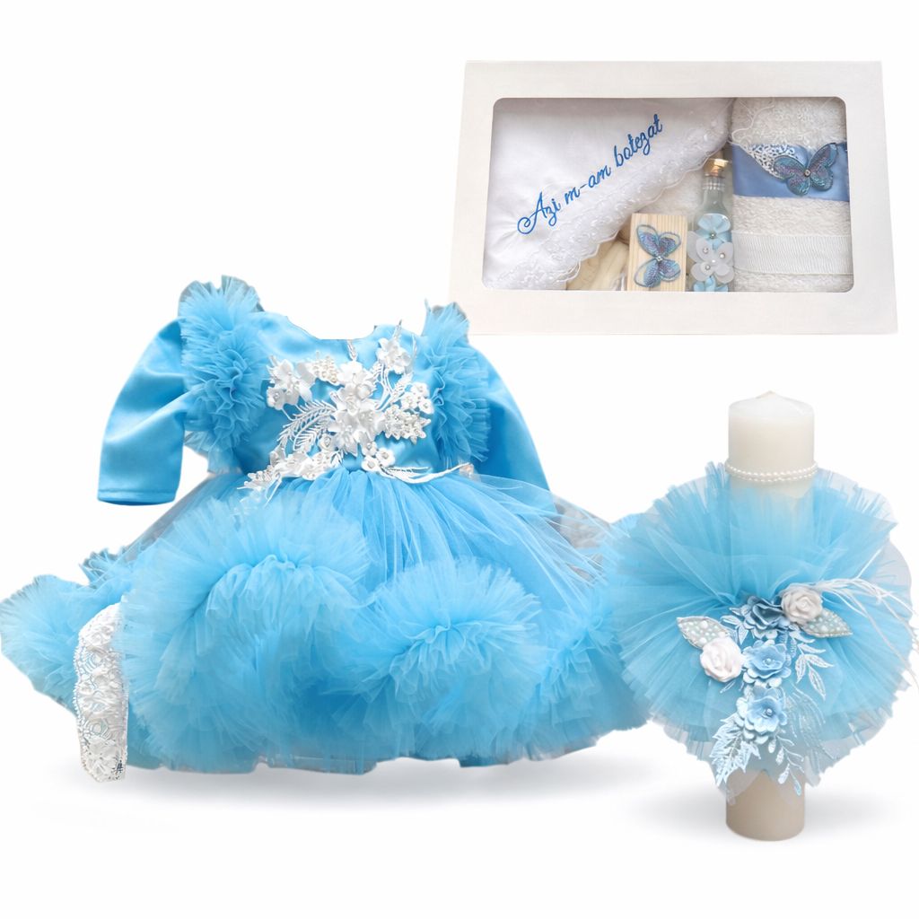 Set botez fata baby blue