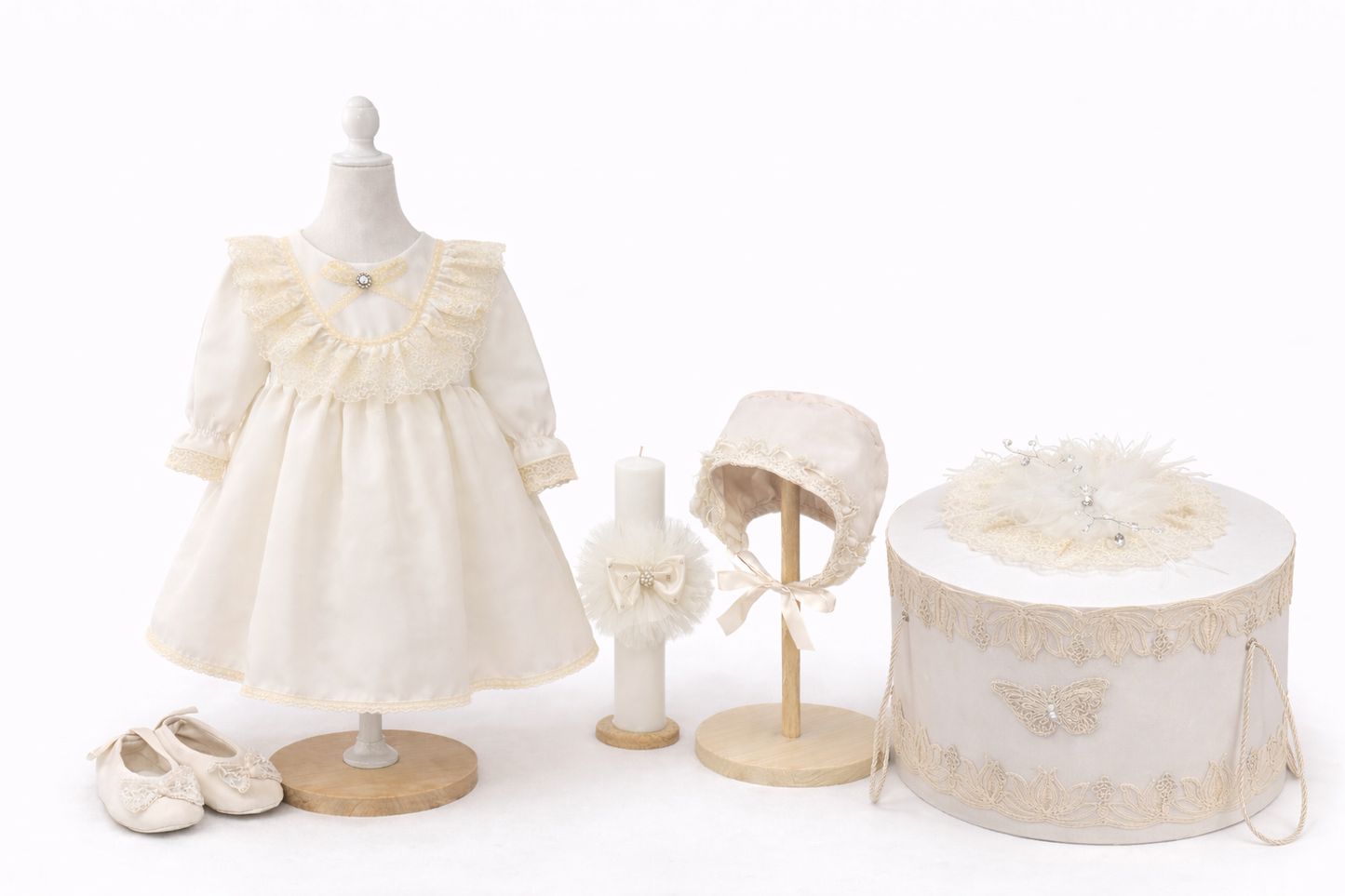 Set botez fetita ivoir dantela