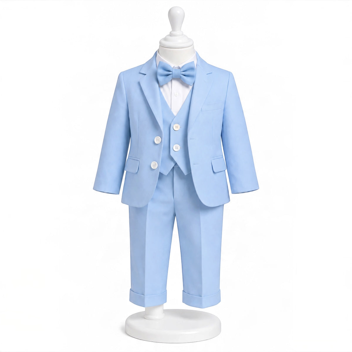 Costum botez albastru 6 piese