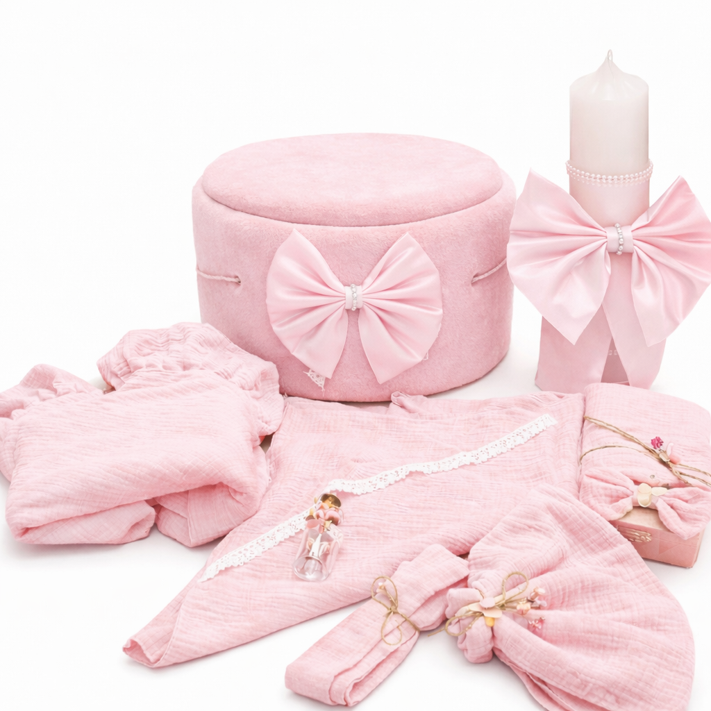 Trusou catifea funda muselina roz