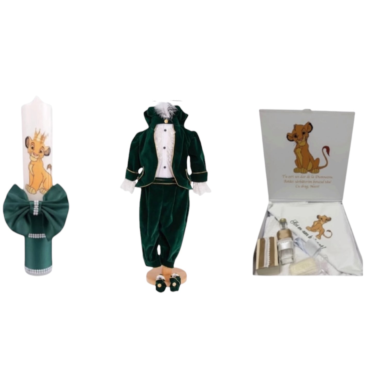 Set botez Simba verde