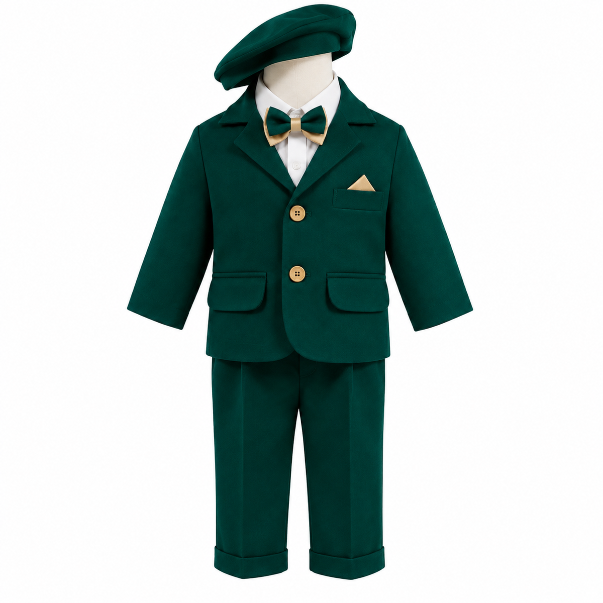 Costum botez verde 6 piese