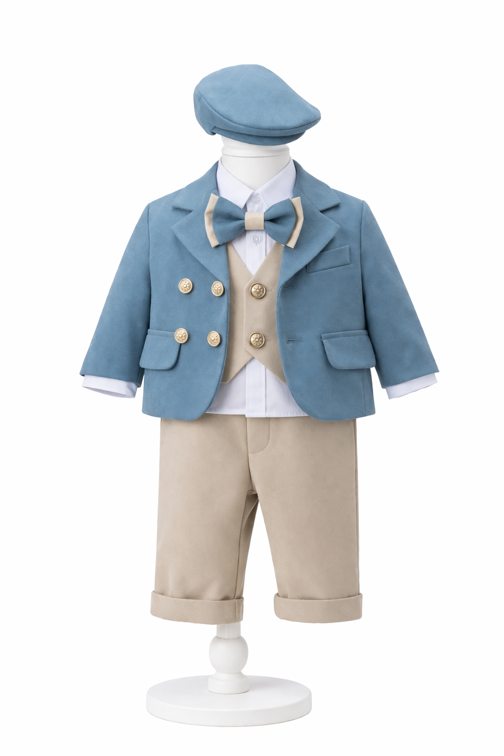 Costum bebe turcoaz soft 6 piese