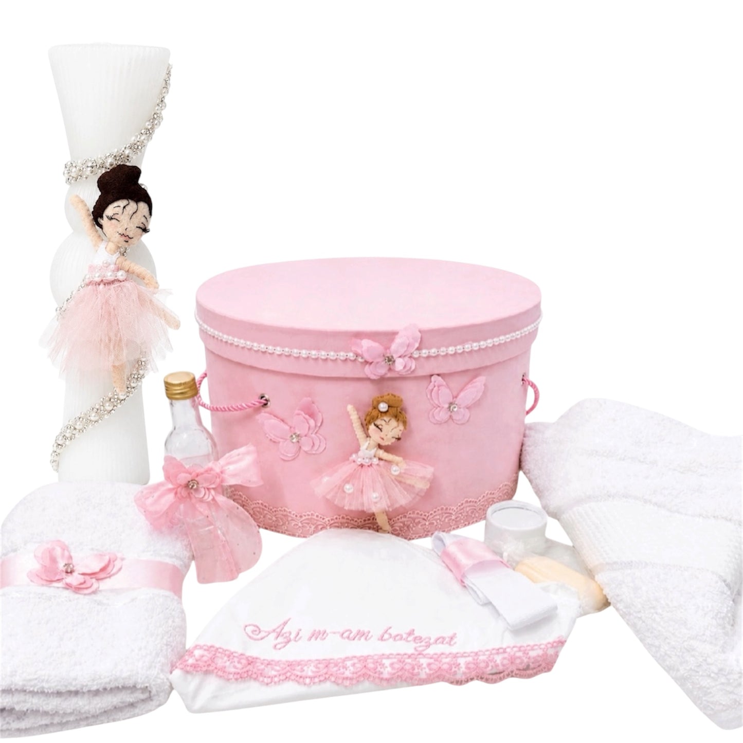 Trusou + Lumânare balerina roz