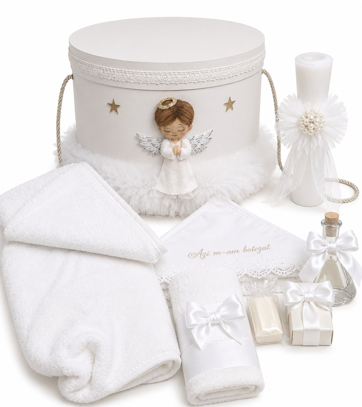 Set botez îngeraș baietel