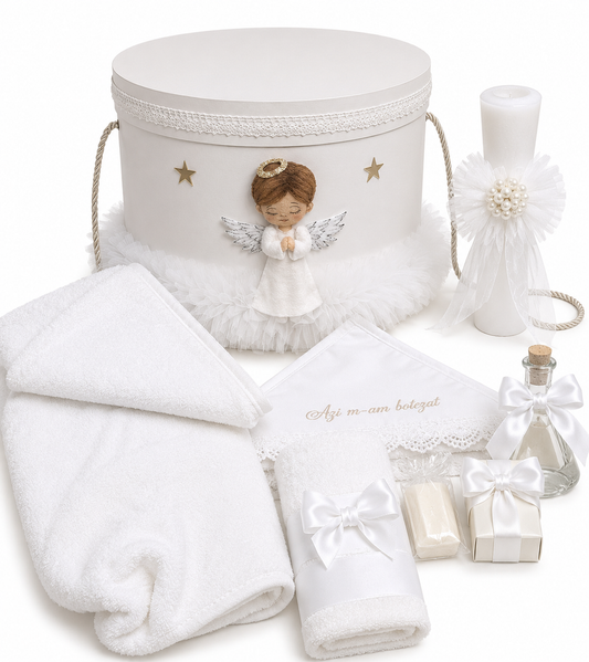 Set botez îngeraș baietel