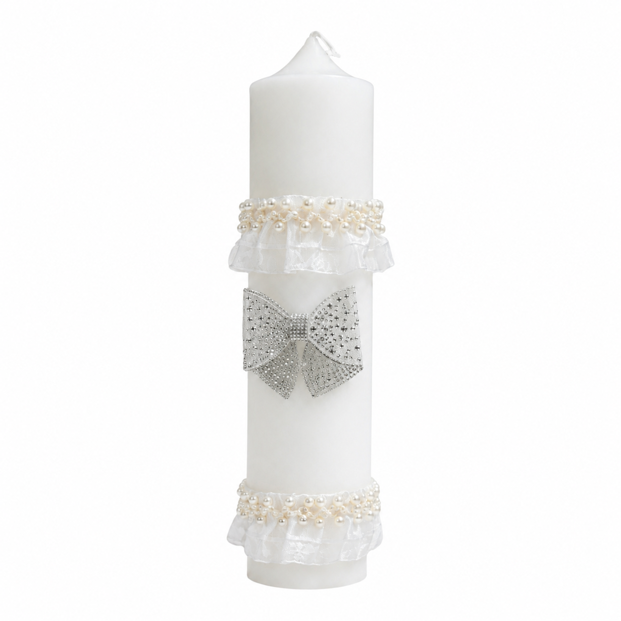 Lumanare funda cristal alba