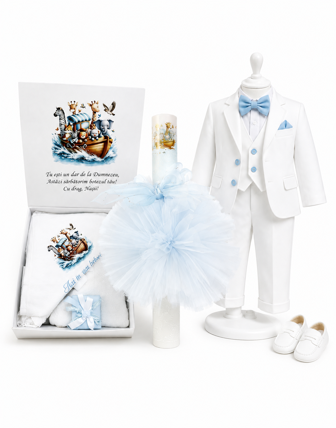 Set botez baietel jungla albastru