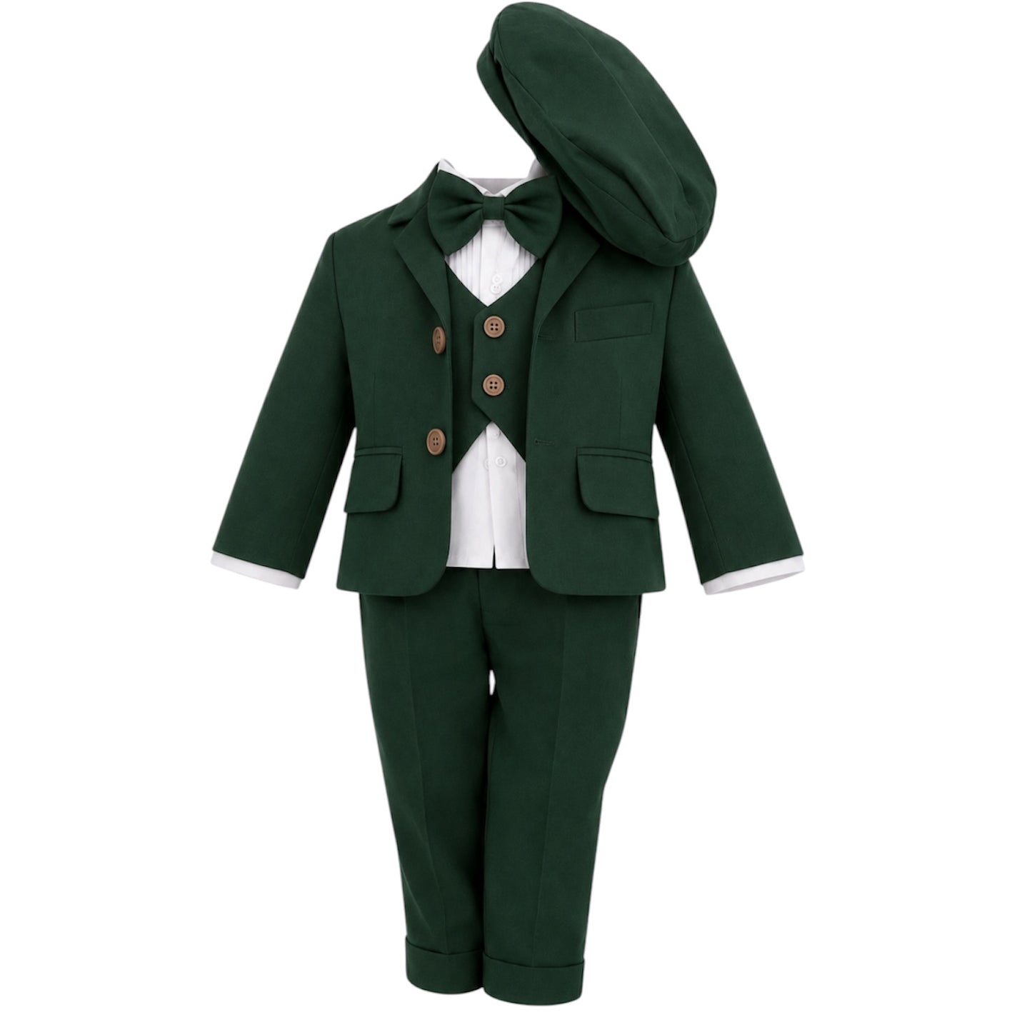 Costum botez verde 5 piese