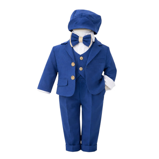 Costum bleumarin cu vesta
