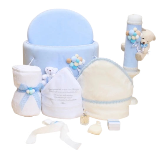 Trusou catifea ursulet baby blue