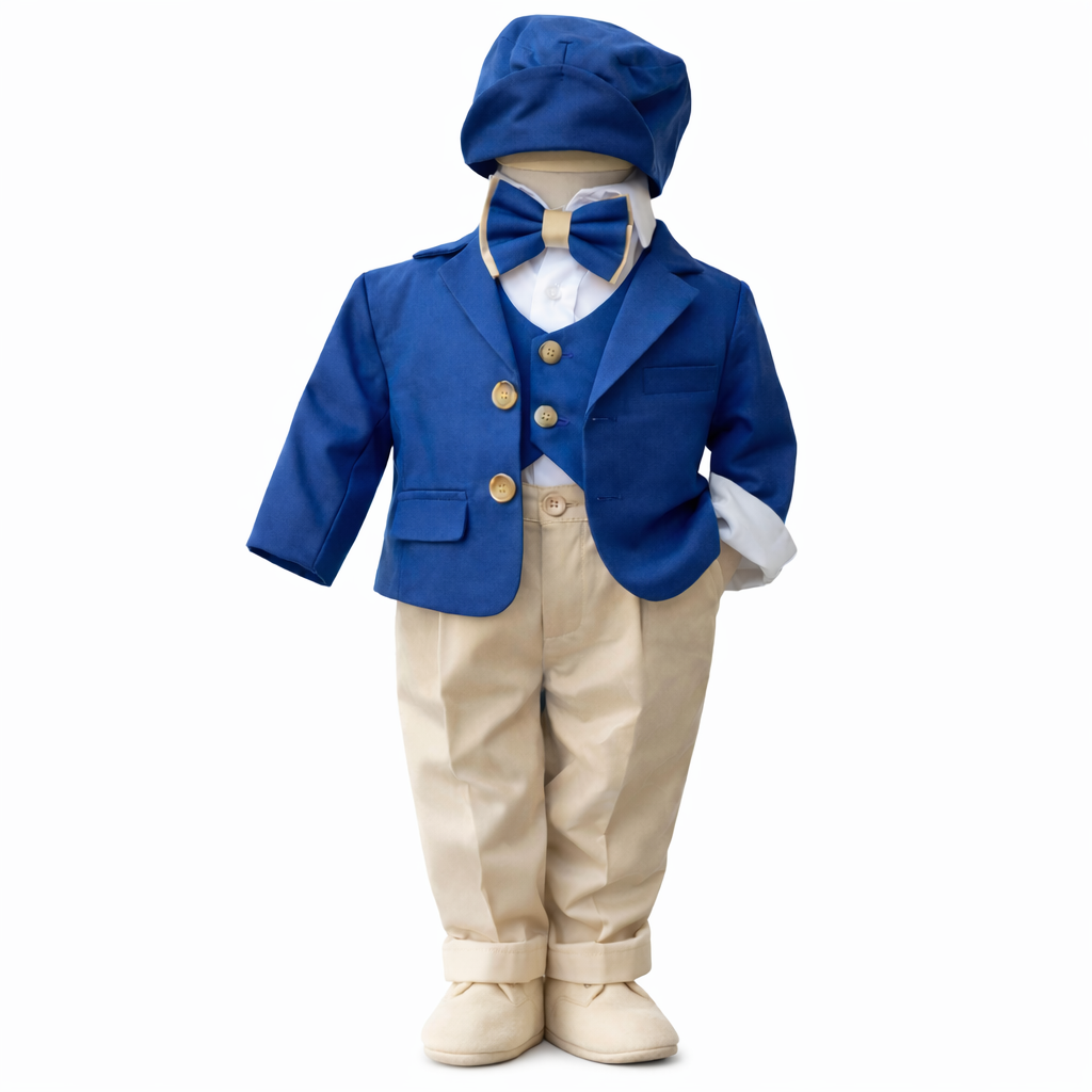 Costum bleumarin cu vesta