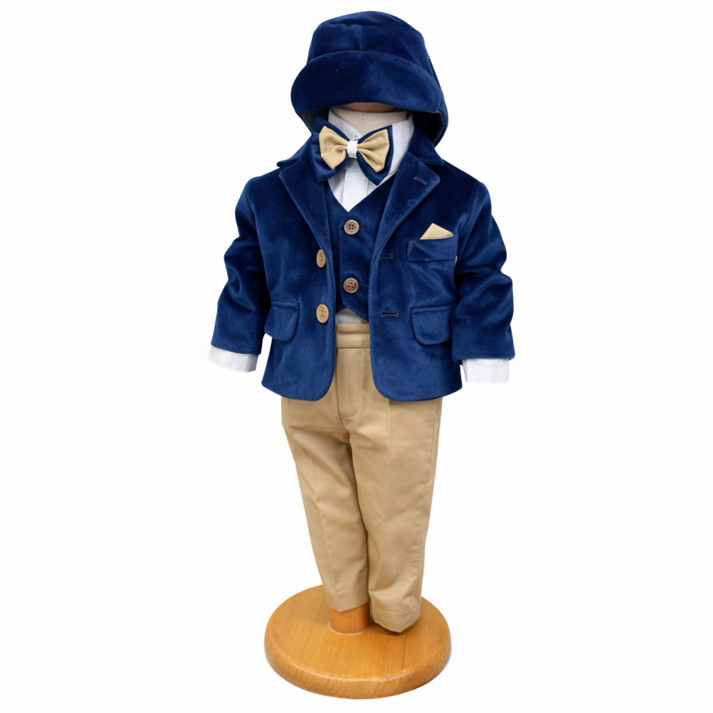 Costum bleumarin catifea