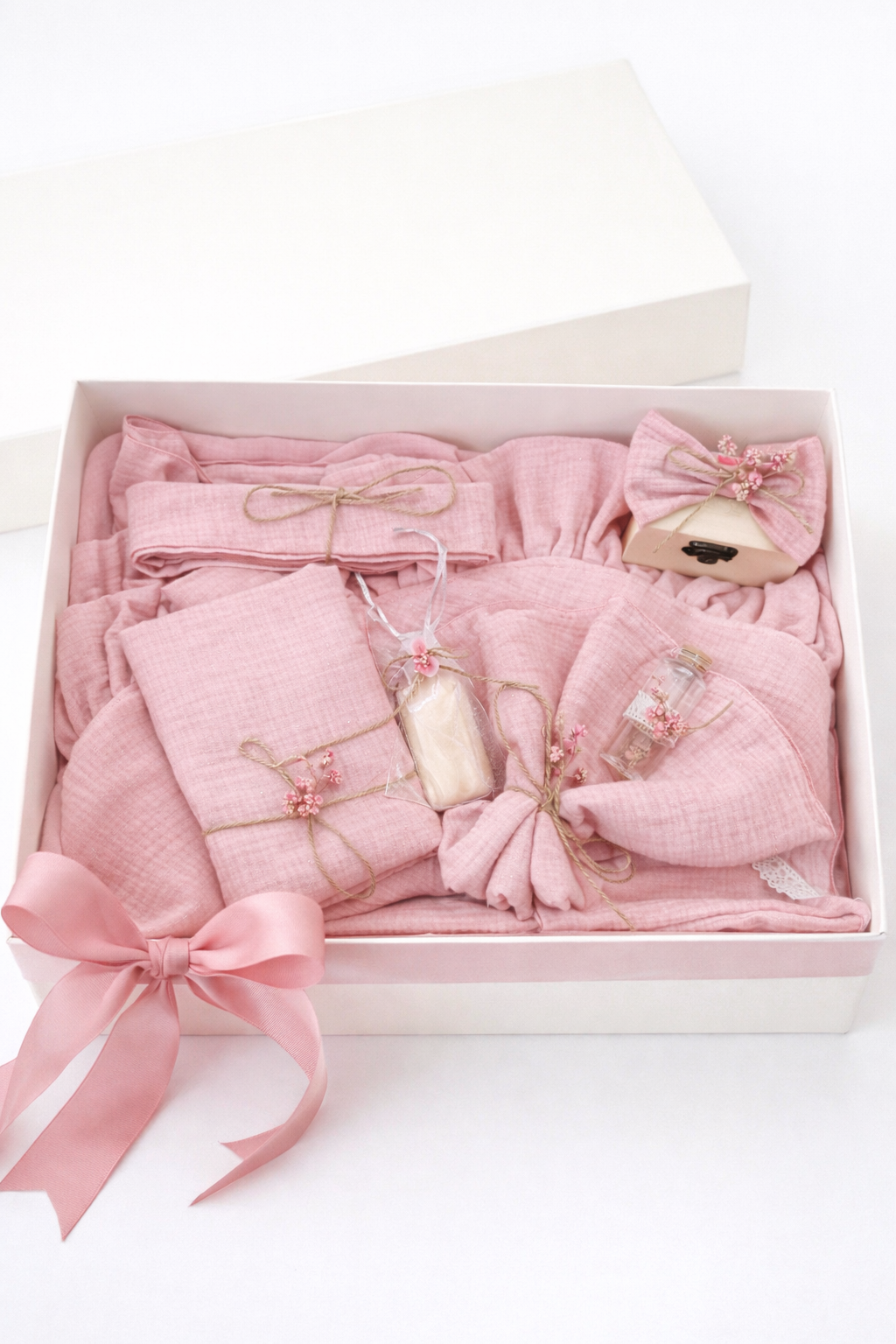 Trusou muselina roz 9 Piese