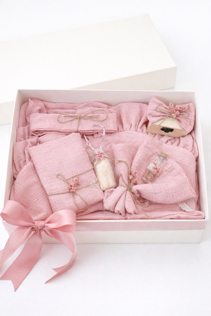 Trusou muselina roz 9 Piese