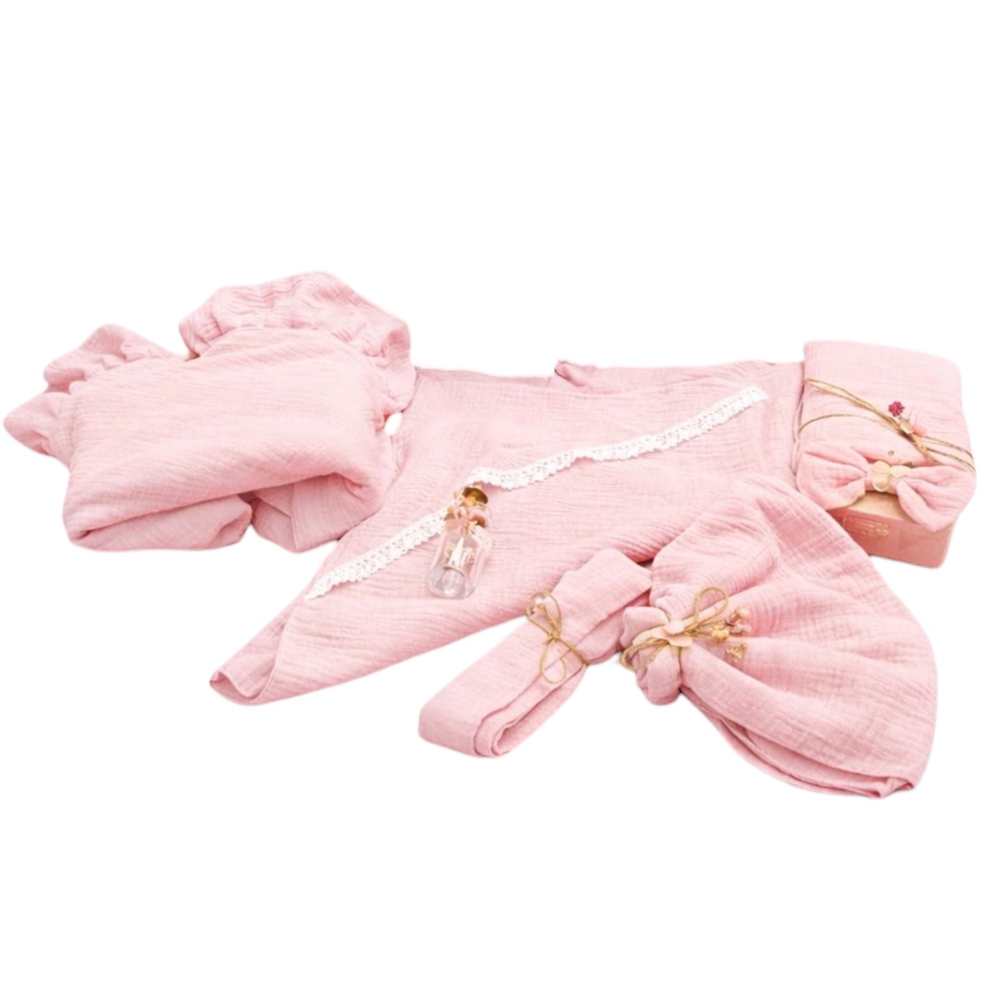 Trusou muselina roz 9 Piese