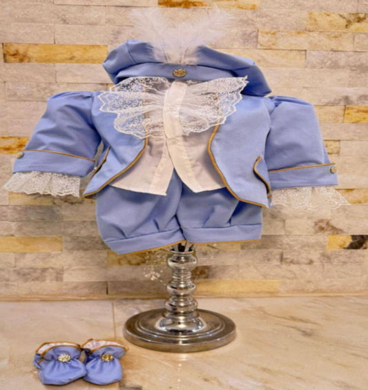 Costum model Prinț Regal albastru 2