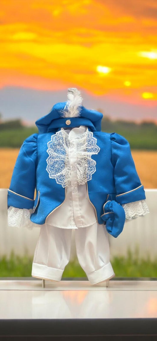 Costum model Prinț Regal albastru 1