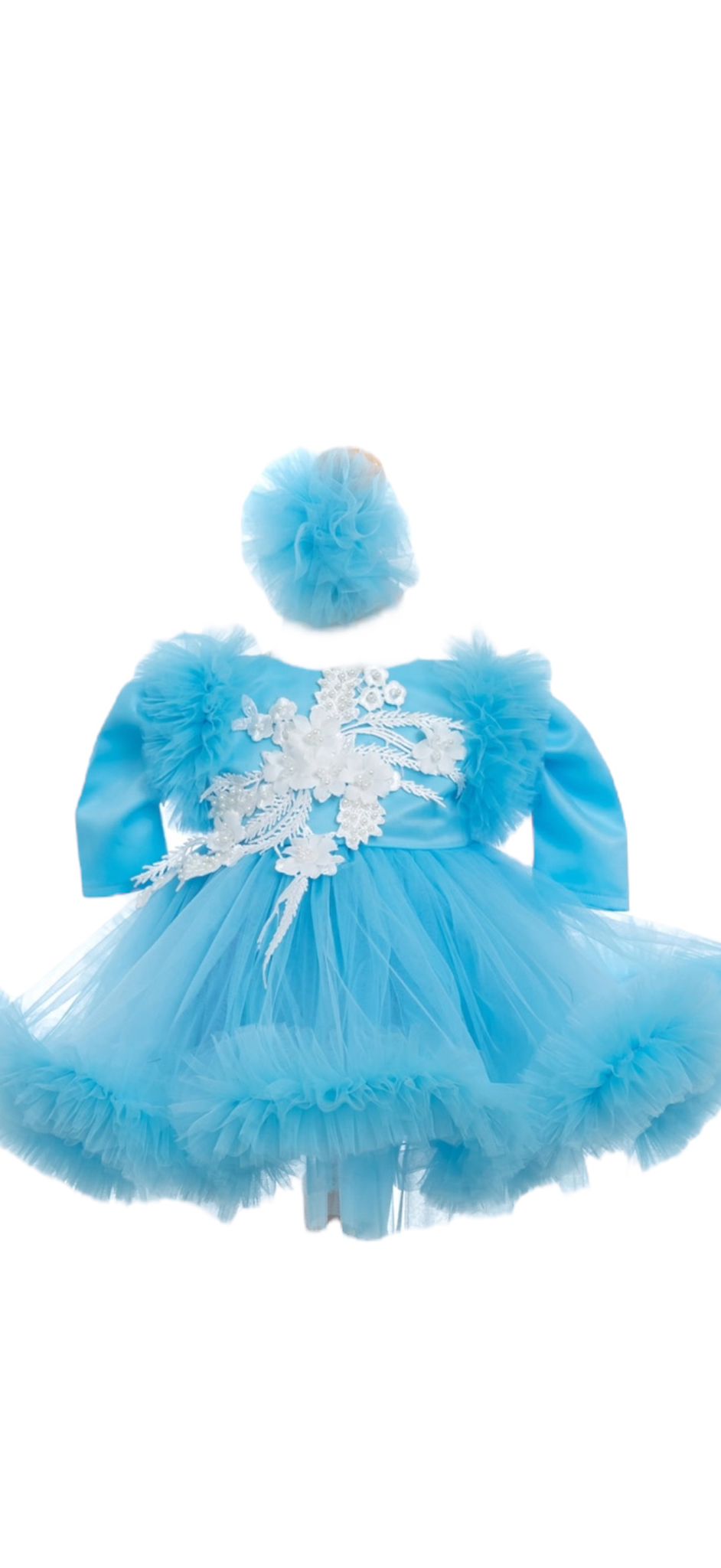 Rochiță flori baby blue