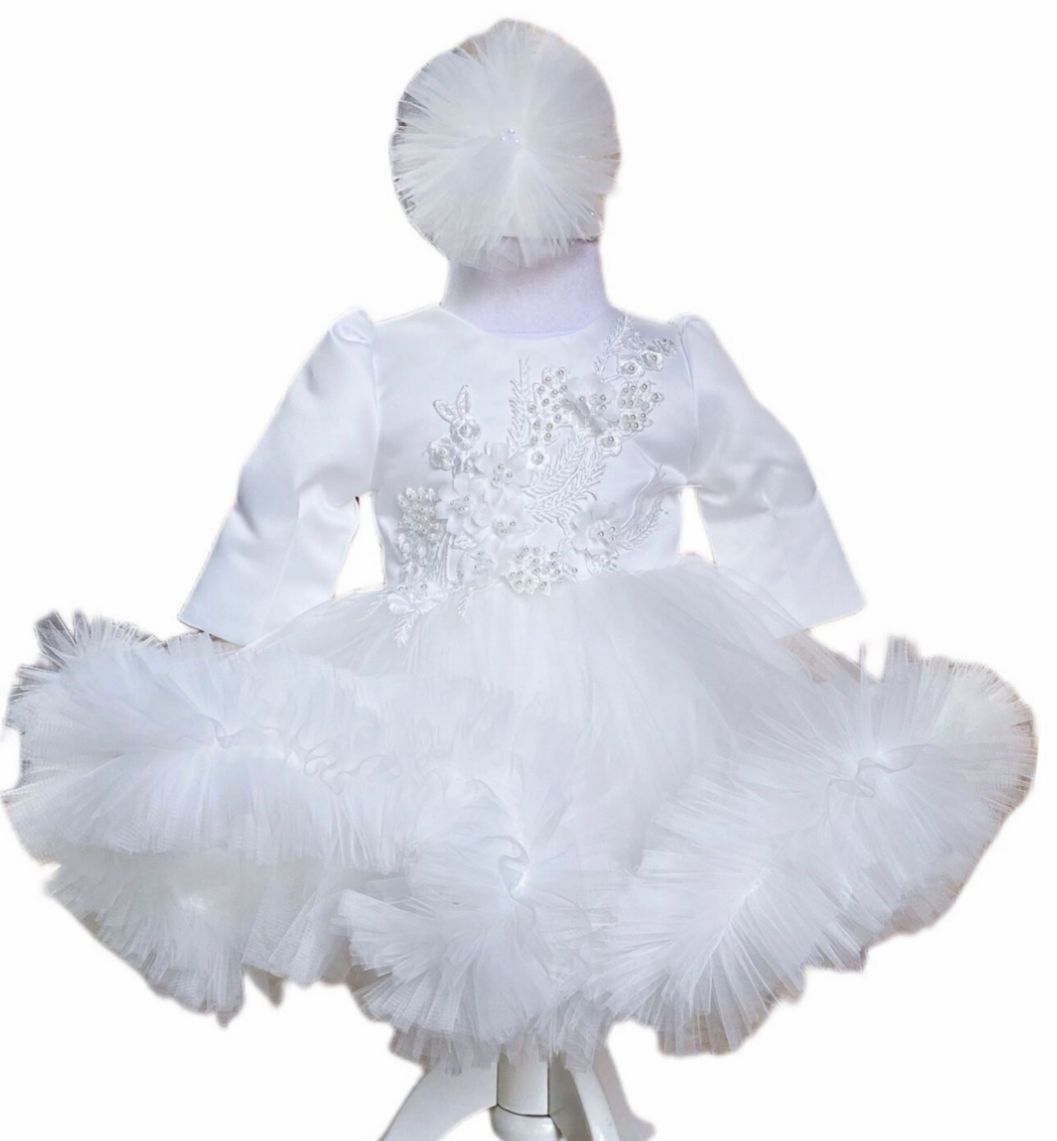 Rochiță flori albă 1