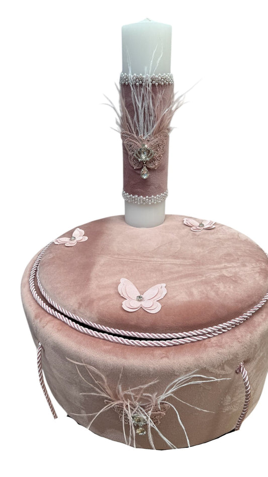 Trusou rotund catifea fluturi