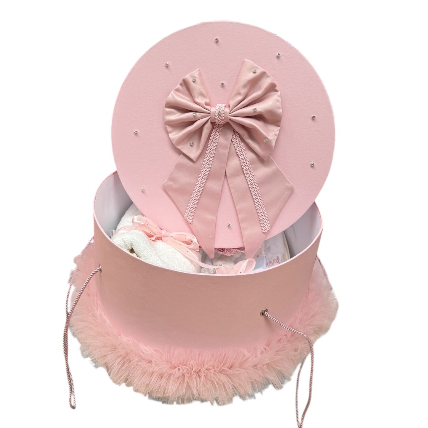 Trusou rotund funda roz pudra