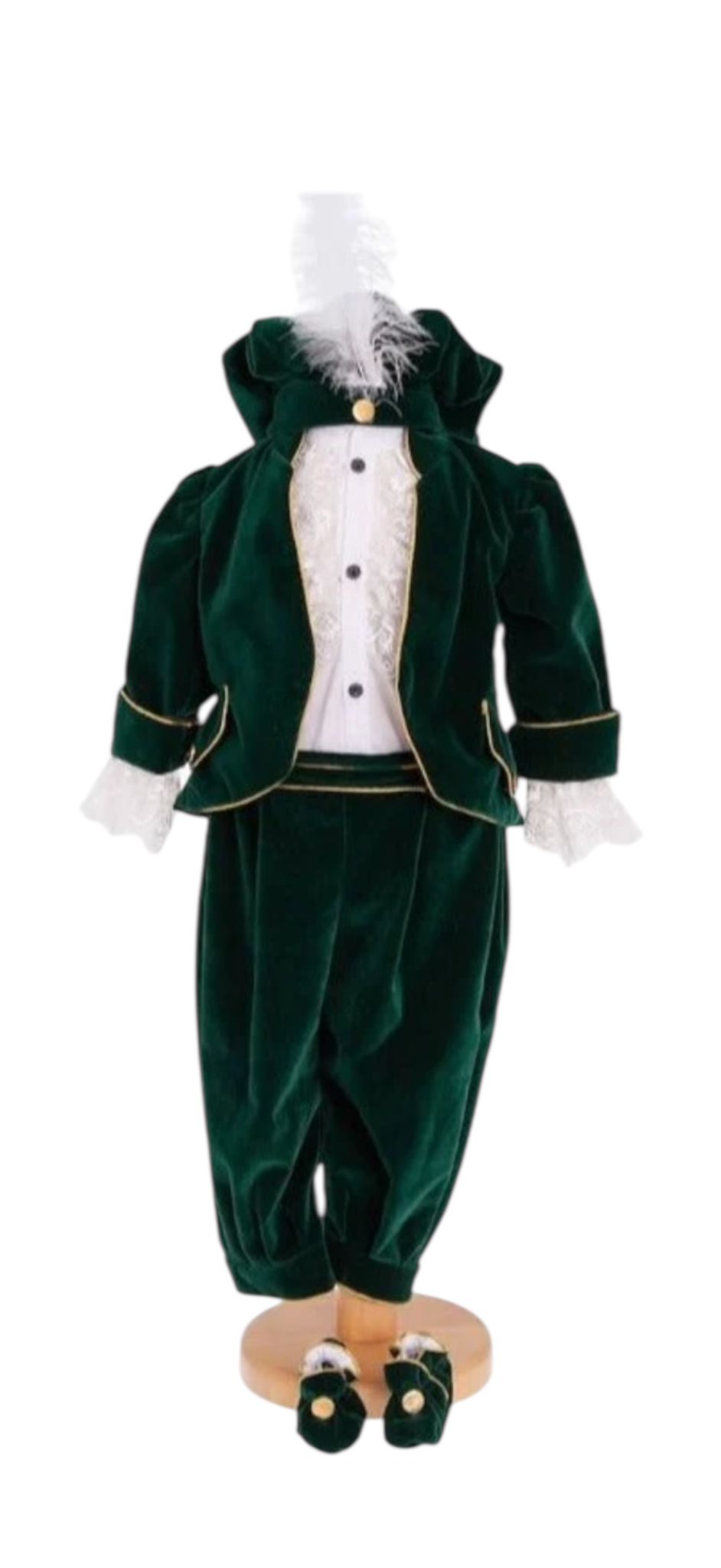 Costum model Prinț Regal verde