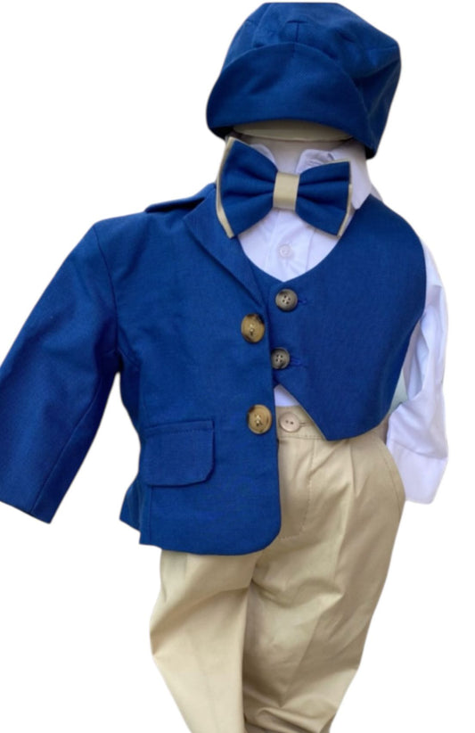 Costum bleumarin cu vesta