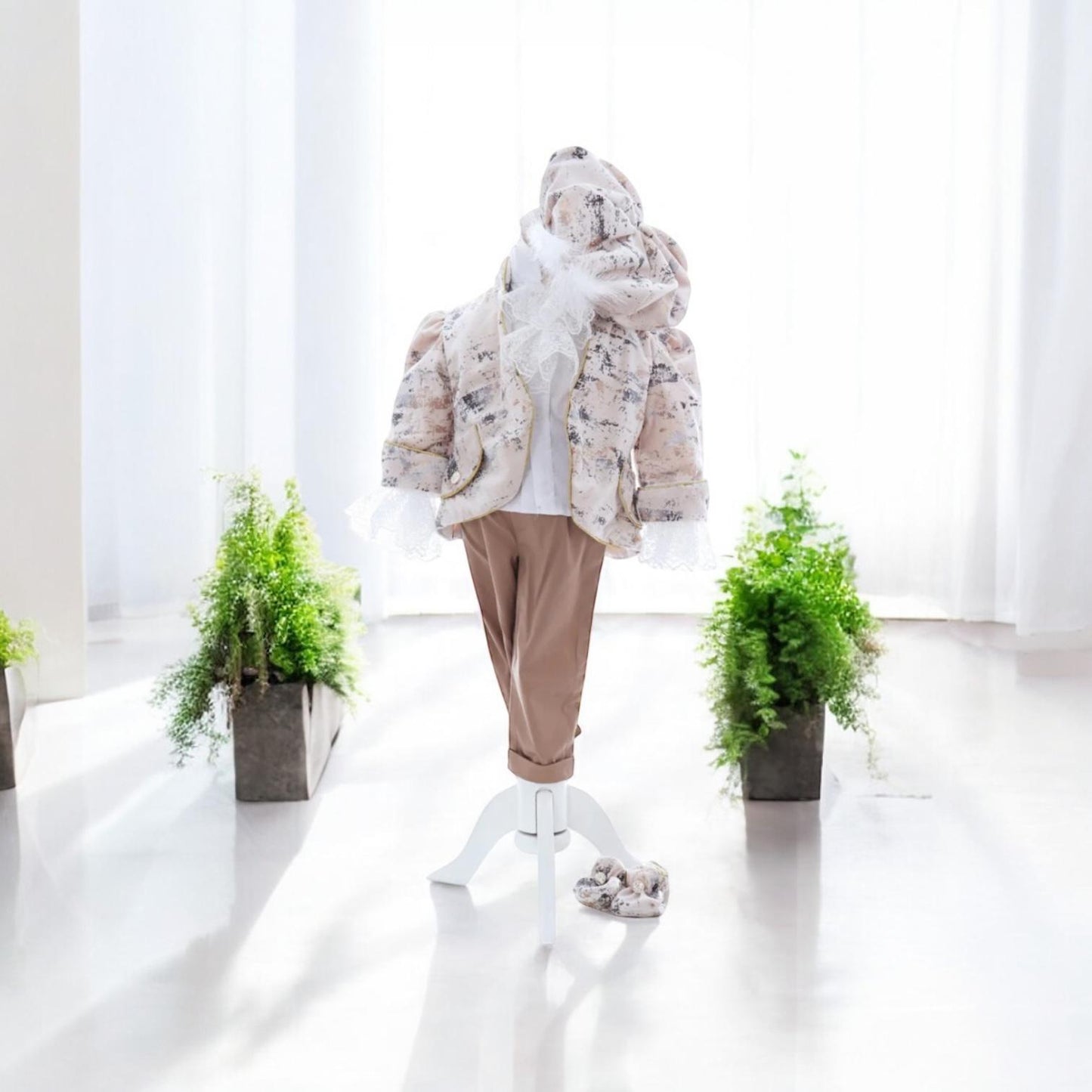 Costum model Prinț Regal crem