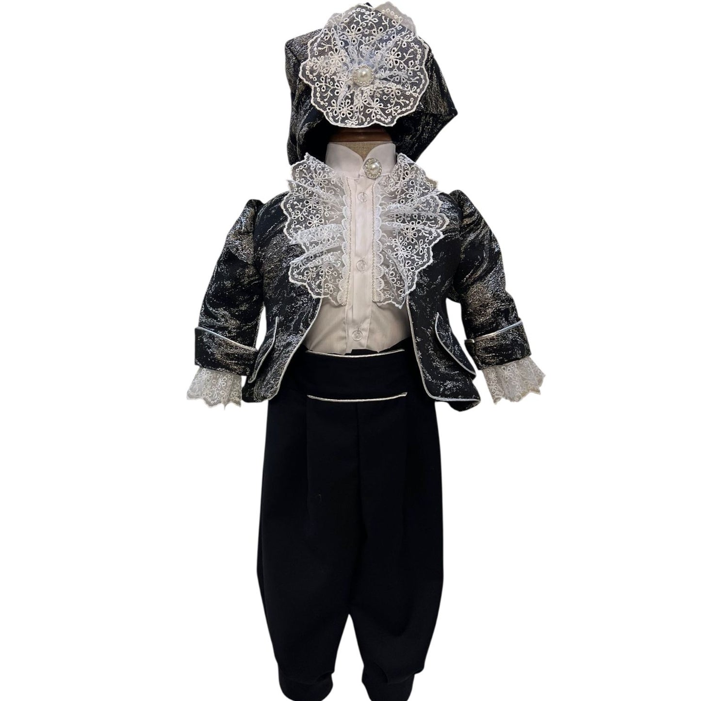 Costum model Prinț Regal negru