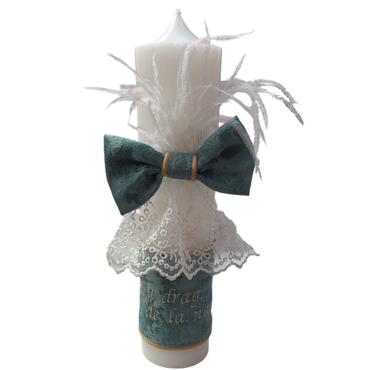 Lumanare funda albastra